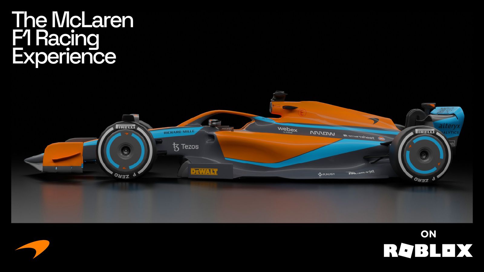 El coche MCL36 de McLaren en Roblox